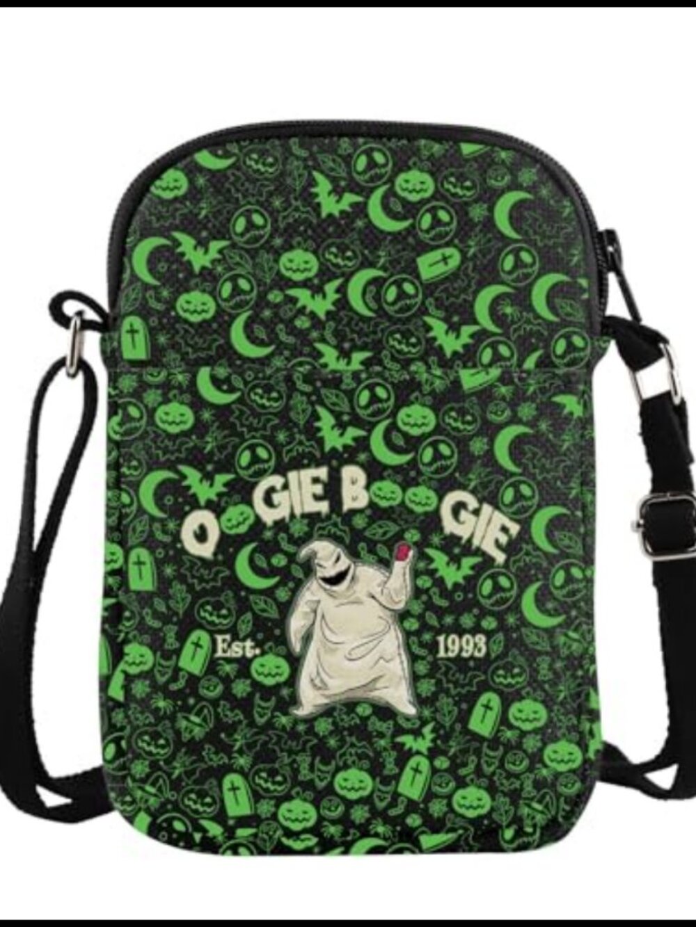 Canvas Crossbody Bag Adjustable Strap Sling Cartoon Print